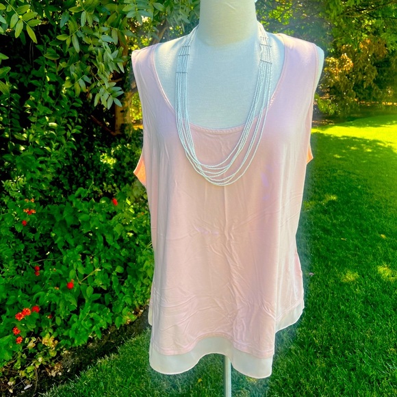 Lauren Ralph Lauren Light Pink Tank Top - Picture 1 of 7